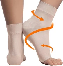 Pair Ankle Support Brace Compression Sleeve Plantar Foot Fasciitis Wrap Sports