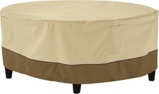 Round Patio Table Cover 30 Inch Veranda Water Resistant Polyester Fabric