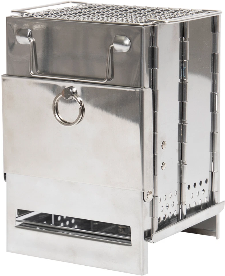 Stainless Steel Portable Camping Stove Foldable Commando Cooker Hiking Travel - Image 3 of 4