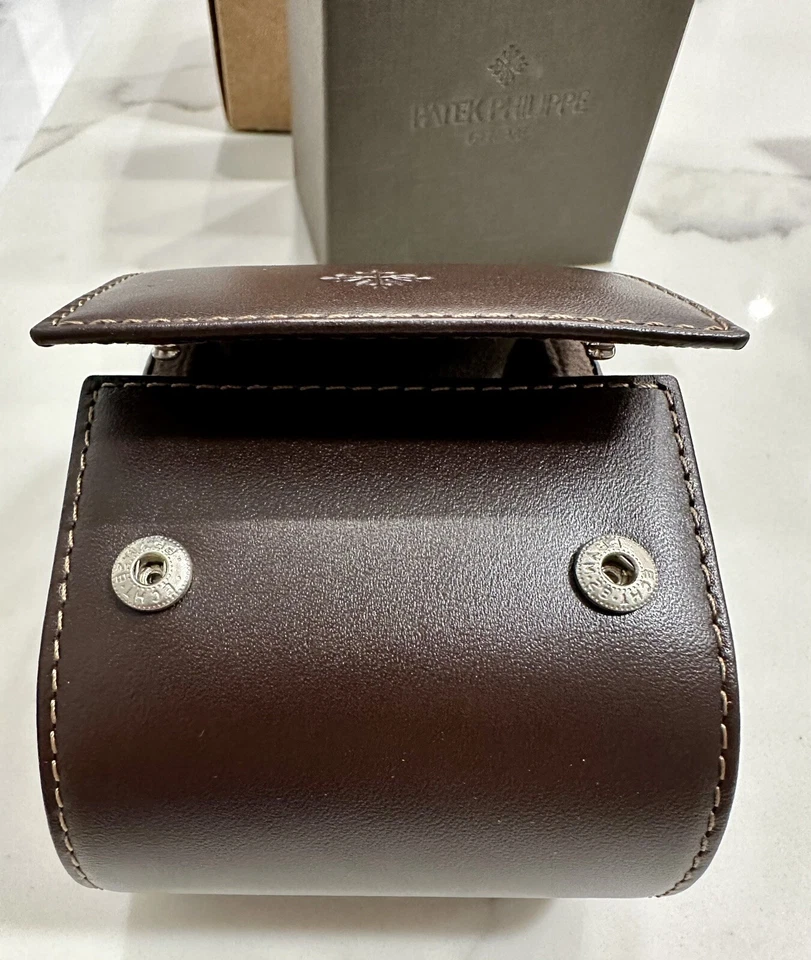 Reloj Patek Philippe 100% Auténtico Estuche de Cuero de Viaje Bolsa H997.Viaje *NUEVO Foto 3 de 4