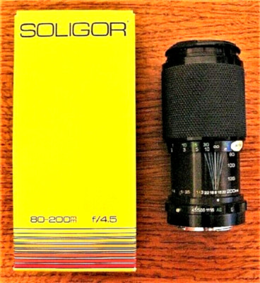 Soligor CD Objektiv für Konica   EE Zoom + Macro 80-200 mm 1:4,5  Neu & OVP 
