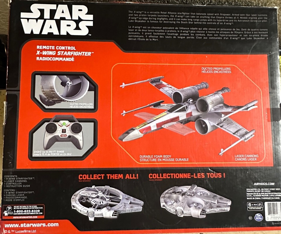 Air Hogs STAR WARS X-Wing FIGHTER vs Death Star DRONE