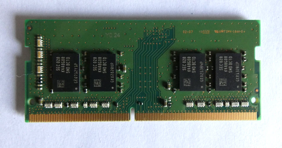 8GB Samsung DDR4-Laptop-Ram / M471A1K43DB1-CTD / 8GB 1Rx8 PC4-2666V-SA1-11 - Bild 3 von 3