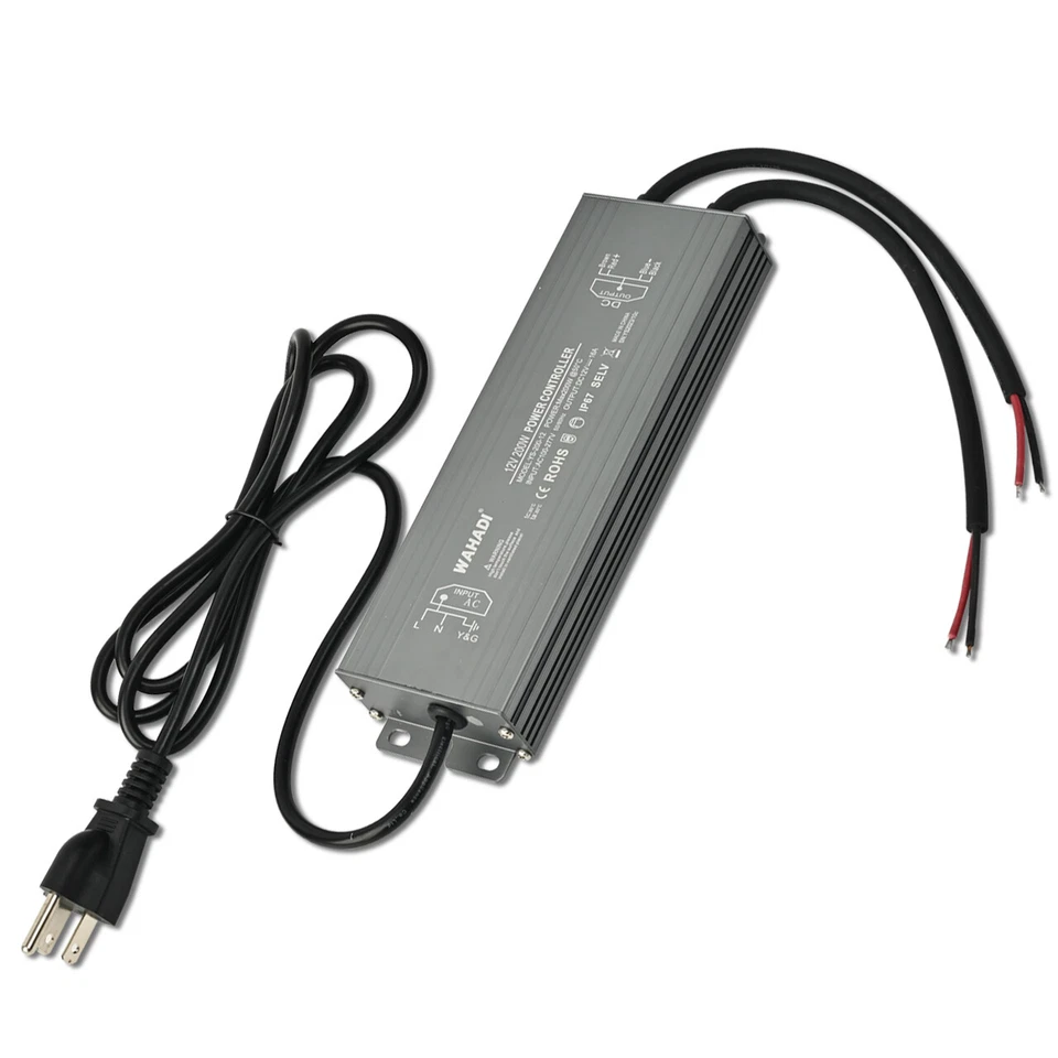 LED Power Supply 110V to DC 12V Voltage Converter Transformer Adapter Waterproof - Image 2 of 3