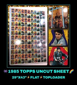 VTG 1985 80s Topps The Goonies movie set lot Uncut Trading Cards Sticker Sheet