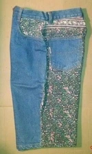 Women's Vintage Rare Floral Print Denim Summer Fun Sexy Shorts Pants Sz 10