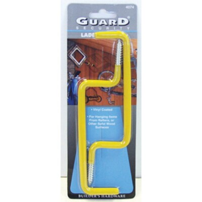 Vinyl Coated Utility Ladder Hook GUARD SECURITY LADDER 2 HOOKS 4074