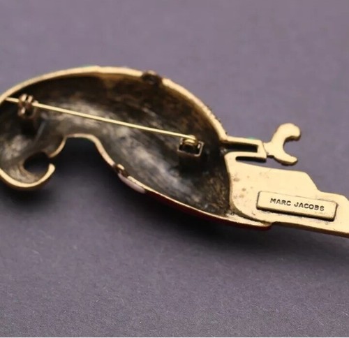 Grande broche perroquet tropical Marc Jacobs - Photo 6/7