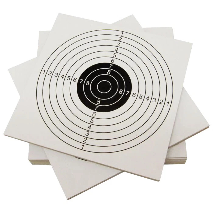 300Pack 14*14cm Pistol&Rifle Sight Seer Paper Bullseye cardboard Shooting Target - Image 3 of 4