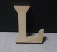 4" Unfinished Wooden Alphabet Letter "L"