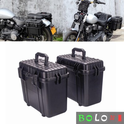 Motorcycle Side Case For BMW Honda Yamaha Harley Street Bob FXBBS FXLRS FXLRST