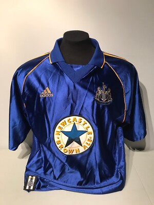 Vintage 1998 1999 Newcastle United Adidas Soccer Football Away