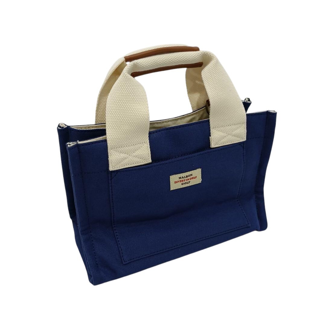 Malbon Golf Cart Bag Tote Bag Blue With Shoulder New Japan