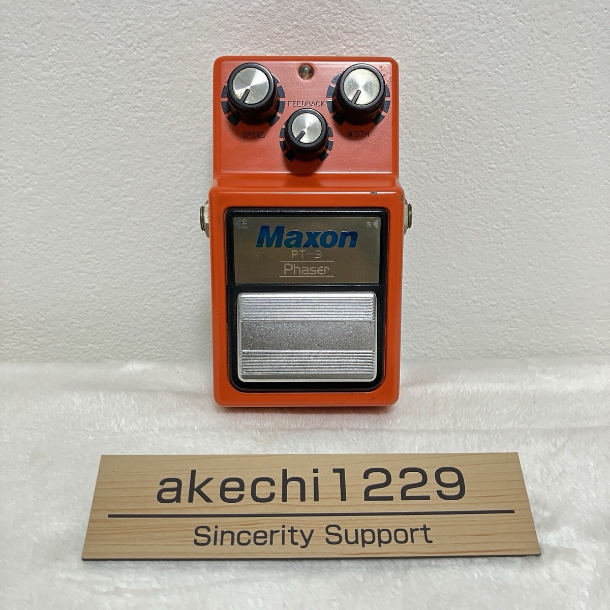 ギター Maxon PT-9 Phaser Maxon PT-9 Phaser Shifter Guitar Effects Pedal Orange Used