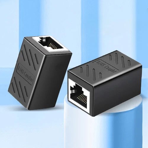RJ45 Connector Network Extender Female To Female Ethernet Adapter Gigabit