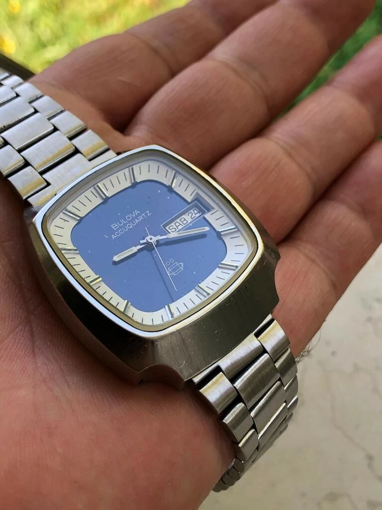 VINTAGE BULOVA AQUAQUARZ CENTENARIO no CRONOGRAFO OMEGA 321 30CH