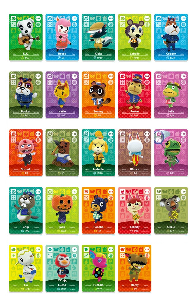 Nintendo - Animal Crossing - amiibo Cards - Series 2 (#101-200