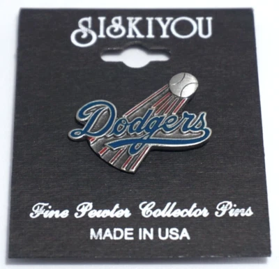 MBL Sports Pin : L.A. Dodgers Classic Logo Pin - Vintage SISKIYOU Pewter Pin - Image 1 of 3