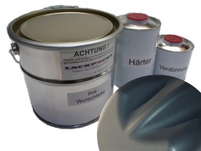 5 Liter Set 2K Car Paint Dark Green Metallic Matt Tuning E.g. Suitable for VW Ge