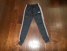 Preowned ADIDAS 3-STRIPES Tapered Yoga Training Track Pants Size XS 4-6 Black