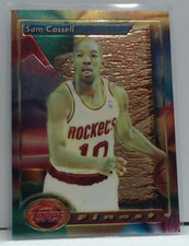 1993-94 TOPPS FINEST SAM CASSELL ROOKIE BASE #169  ROCKETS MS
