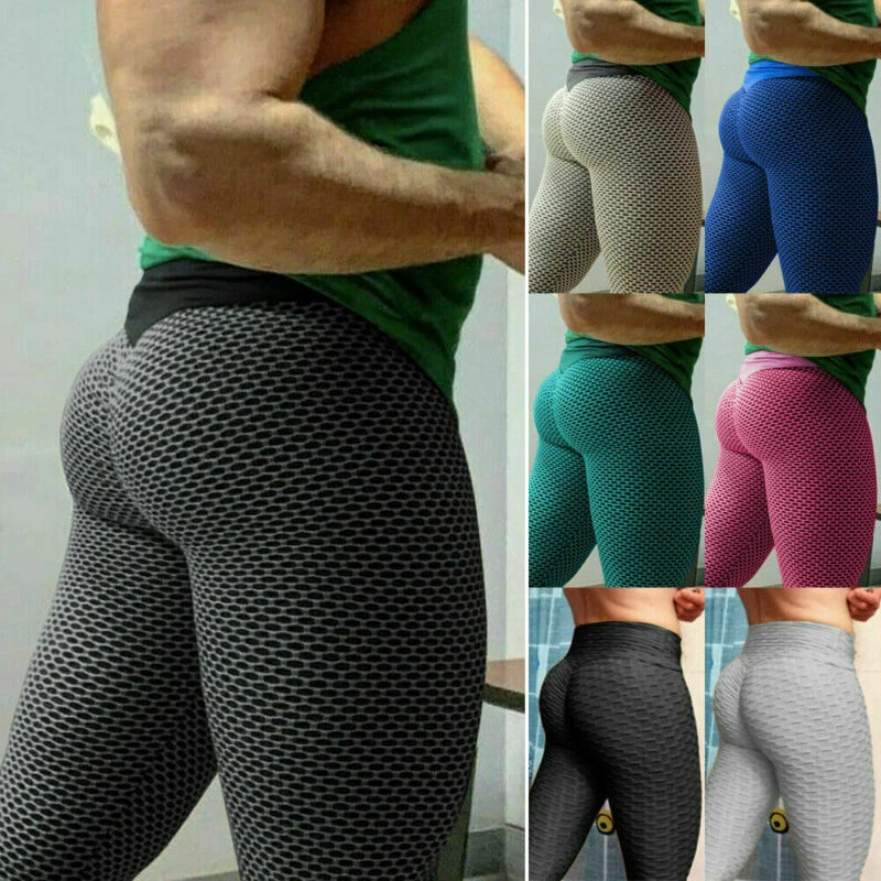 Buy EHH Women High Waisted Ruched Butt Lifting Leggings Scrunch Textured  Compression Yoga Pants Booty Workout Tights, #6 Black, Large at Amazon.in