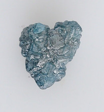 Blue Rough Diamond 1.57tcw Natural Heart Shape To Make Wedding Ring Jewelry