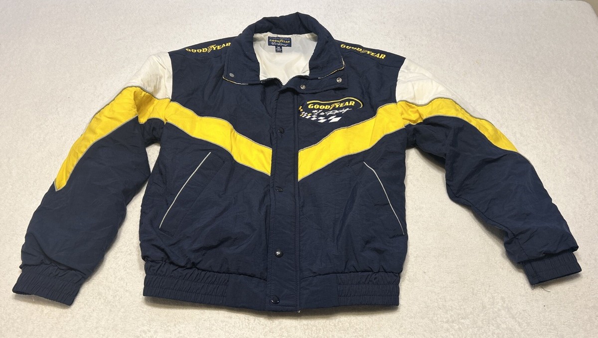 Vintage Goodyear Official #1 in Racing Jacket Large Navy