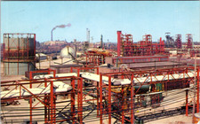 Vintage Postcard Dow Chemical Plant Midland Michigan Industrial View
