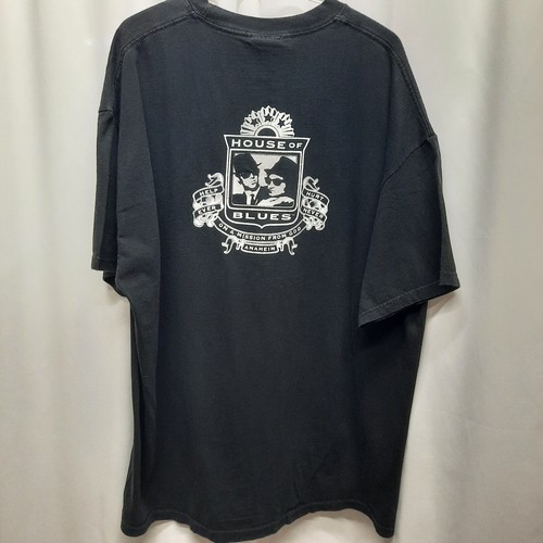 House Of Blues Presents The Blues Brothers Anaheim Concert Adult Size XXL Black - Picture 3 of 8