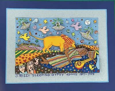James RIZZI: original 3D ''SLEEPING GYPSY'', handsigniert, A/P, gerahmt, 1998
