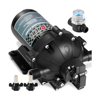 Upgraded Version] Fresh Water Pump, 12V DC Water Pump, 6.5GPM 70PSI Five Chamber Self-Priming - View #13