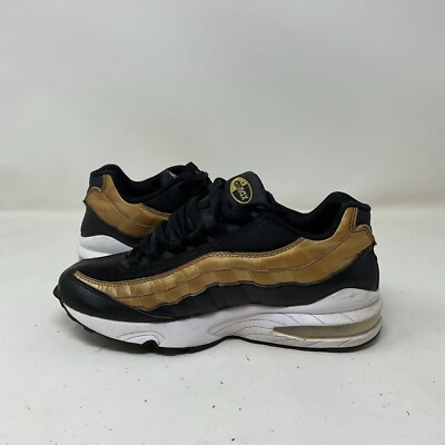 Nike Air Max 95 Size 7Y Black Metallic Gold 905348-032