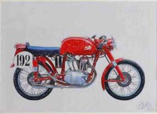 A3 Photo Limited Edition Ducati GS125 Marianna 1954