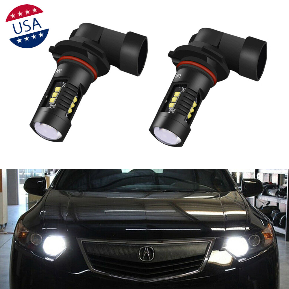 For Acura TL RL ILX TSX RDX MDX 9005 White LED Daytime Running