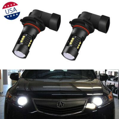 For Acura TL RL ILX TSX RDX MDX 9005 White LED Daytime Running
