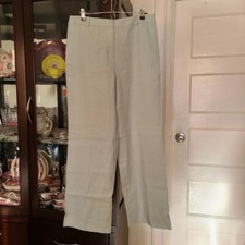St.John Collection Women's Wool And Silk Blend Straight Leg Trousers Size 12 VTG