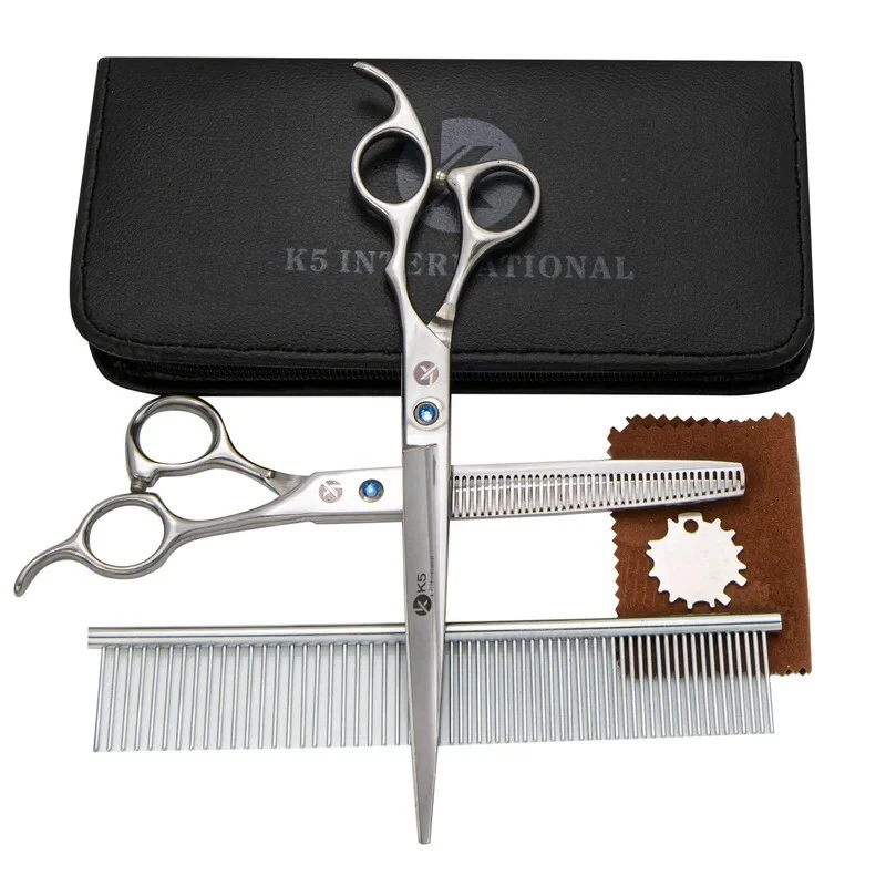 Curved Professional Pet Grooming Scissors | Dog Grooming & Cat Grooming Shears