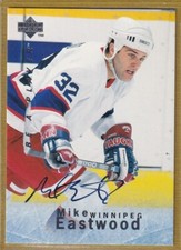 1995-96 Be A Player Autographs #S102 Mike Eastwood AUTO - Winnipeg Jets