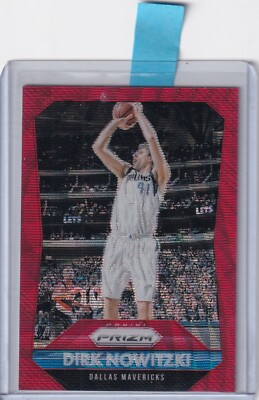 Panini NBA Prizm Nr. 50 Dirk Nowitzki Red Parallel Ruby Wave 333/350