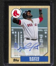 2017 Topps 30th Anniversary 1987 Topps Baseball Autograph #1987-DO David Ortiz