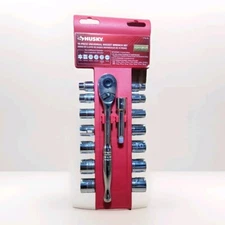 NEW HUSKY TOOLS 16 PIECE UNIVERSAL SOCKET WRENCH SET 3/8IN DRIVE SAE / MM