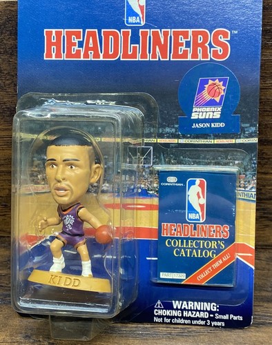 1997 Jason Kidd Phoenix Suns NBA Headliners Corinthian Toy Sealed Sport Figurine - Picture 2 of 7