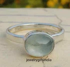 Aquamarine Ring, 925 Sterling Silver, Gemstone Ring, Natural Aquamarine,All Size