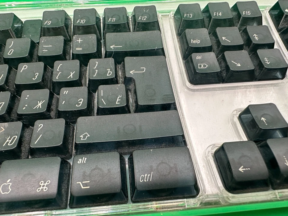 Vintage Apple Pro Keyboard USB Wired Black Transparent ~ Model M7803 ~(TT-441) - Image 4 of 4