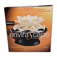 *New* Homedics Envirascape Mariposa Illuminated Water Fountain Relaxation Peace