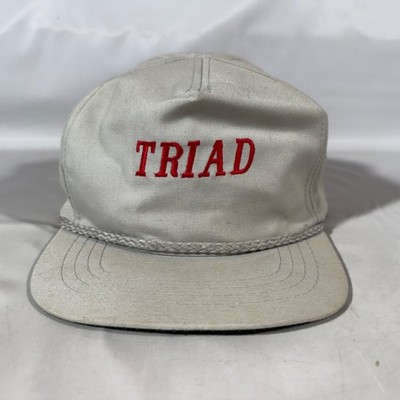 Vintage Triad Coal Company Mining KC Leather Strap Back Hat Cap N