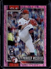 2026 Topps Parker Messick RC Pink Holo Foil Rookie #67 Guardians