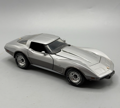 Franklin Mint 1978 Chevrolet Corvette Silver 1/24 Scale Diecast