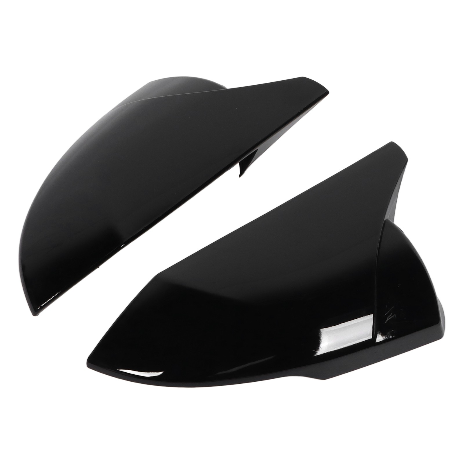 Black 2pcs Door Rearview Mirror Cover ABS For Elantra 21+